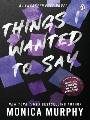 Things I Wanted to Say - ebook